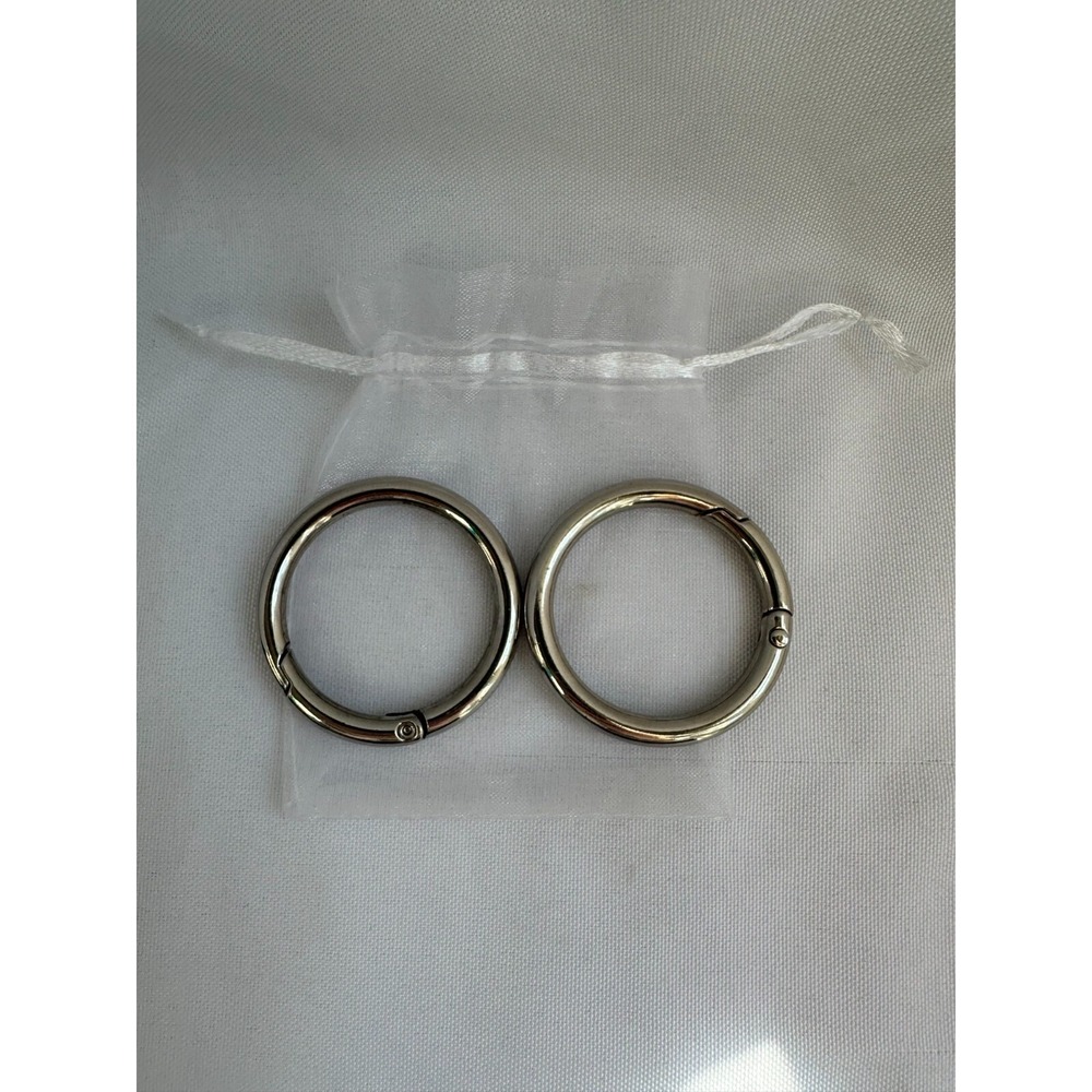 Miche - Set of 2  1.5" Silver Carabiners